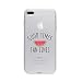 Produktbild licaso iPhone 7 Plus IP7+ Handyhülle TPU mit Good Times TAN Lines Print Motiv - Transparent Cover Schutz Hülle Aufdruck Lustig Funny Druck