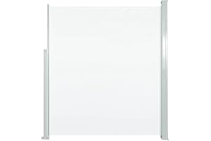 vidaXL Seitenmarkise Ausziehbar Sonnenschutz Sichtschutz Windschutz Seitenwandmarkise Seitenrollo Markise Balkon Terrasse Garten 160x300cm Creme