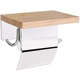 El elegante dise？o de este portarrollos de papel higiénico de bambú de madera es excelente en cualquier ba？o decorado.úselo en el ba？o de su hogar, incluido el ba？o de polvo, el ba？o principal o el de invitados