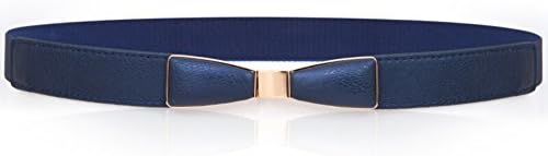 JIEJING Ladies bow Belt,Simple wild Sweet Of tightness Belt Decoration Dress Belt-F 60cm(24inch)