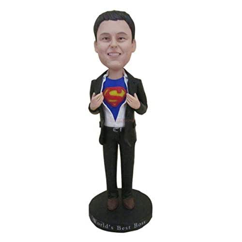 Bester Chef Benutzerdefinierte Bobble Head Personalisierte Geschenk Ton Figuren Basierend Auf Kunden Fotos Geburtstagstorte Topper Ehemann Freund Sohn Boss Geschenk Amazon De Handmade