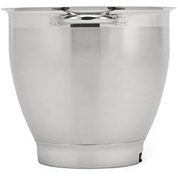 Kenwood KAT621SS Bol à mélanger, Bol en acier inoxydable de 6,7 litres BOL ELITE XL SS, Accessoires pour robot de cuisine, Convient à tous les robots de cuisine de la série Chef XL Elite KVL6000