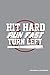 Produktbild Hit Hard Run Fast Turn Left A Baseball Notebook: Blank Lined Journal