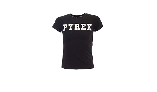 PYREX KIDS T-Shirt M/C con Logo Ragazza, XS (122), Nero : Amazon.it:  Abbigliamento
