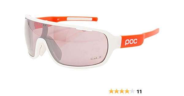 POC 1001 Occhiali da Sole, Unisex Adulto, Bianco (Hydrogen White)/Arancione  (Zink Orange), Taglia Unica : Sport e tempo libero