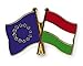 Produktbild Yantec Freundschaftspin Europa - Ungarn Pin Anstecknadel Doppelflaggenpin