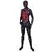 Produktbild QQWE PS4 Spiderman Cosplay Black Battle Suit Kostüm Rollenspiel Kleidung Body Spandex Jumpsuits,Black-XXL