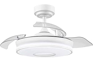 FABRILAMP AKUNADECOR Ventilador Dc Dani S Blanco Led 3 Temperaturas Y Temporizador