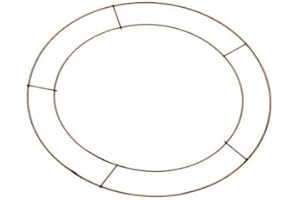 Floralcraft 2-Pack X 16" Flat Wire Rings Wreath Frames for Christmas Craft, Floral Arrangements and Home Party Decorations