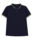  Marc O\' Polo Kids Poloshirt 1/4 Arm Polo, Azul (Mood Indigo Blue 3008), 122 para Niños