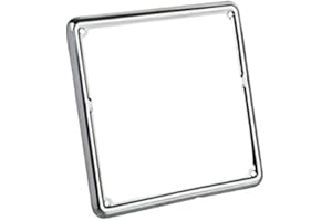 EMMEA CORNICE TARGA MOTO SCOOTER ACCIAIO INOX INOSSIDABILE COMPATIBILE CON MASH RIQUADRO TARGA POSTERIORE MOTOCICLETTA MOTORINO UNIVERSALE CROMATA