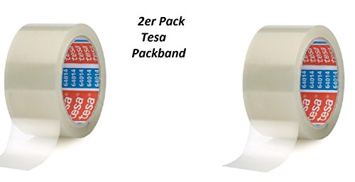 Preisvergleich Produktbild 2er PACK TESA Packband (2 x 66m x 50mm) transparent