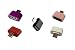 Cablage™ (Pack of 2) Cute Little Square OTG 2.0 Adapter Micro USB to USB (Multi Color) RS.135.00