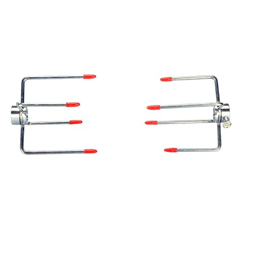 93cm verchromter Drehspieß Grillspieß für Gasgrill Grill mit Motor 220V / 8x8mm - 6