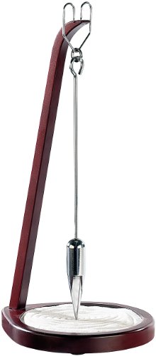 infactory Holz-/Edelstahl-Sandpendel "Kerala" 39 cm hoch