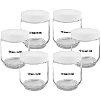 8 Pots à yaourts Avec Couvercles Orange , pour yaourtière