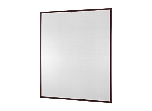 Preisvergleich Produktbild Insektenschutz Fliegengitter Fenster Alurahmen Basic braun, 80 x 100 cm