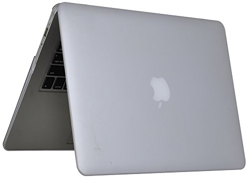 Topideal 2 in 1 Gummiert Matt seidenmatten Satins Soft-Touch Hard Shell Case Cover Für MacBook Air 13,3 33 cm farblos EU/UK Keyboard Version - 6