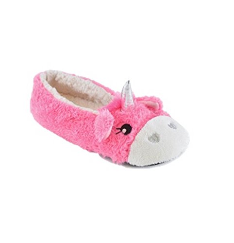 Ladies Unicorn Slippers Fleece Ballet Foot Coverings
