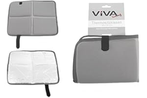 Viva Thermo Sitzkissen Outdoor Faltbar, Spielplatz Matte, Sitzunterlage Outdoor Kinder Sitzmatte, Wander Jagd Zubehör Garten Stadion Hunting Camping, 38 x 28 cm, Grau