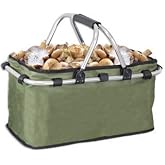 Cuchilleria Deportiva ALBAINOX 39099 Folding Basket for Albainox Mushrooms, Green, Aluminium Structure, 42 x 26 x 22 cm Tool