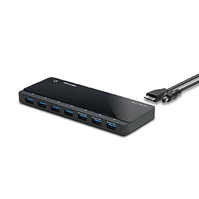 TP-LINK hub avec adaptateur d'alimentation 12 V/2.5 a et 1 m de câble USB 3.0 Hub portatif à 7 ports USB 3.0