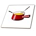 Produktbild 3dRose 3D Rose CT 41654 _ 3 Retro Fondue-Topf mit Cheese-Ceramic Tile, 20,3 cm, 20,3 cm