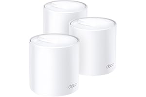 TP-Link Deco X60(3-Pack) V3.20- Sistema Wi-Fi 6 Mesh AI AX5400,Cobertura WiFi de 650 m2, 2xPuerto Gigabit, Fácil Instalación, Control Parental,WPA3, Compatible con Routers de Fibra