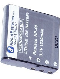 Akku Typ VIDEOSHOT CA NP-40, 3.7V, 1230mAh, Li-Ionen