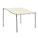 Produktbild Outsunny Pérgola Gazebo tipo Toldo de Pared Curvo para Jardín Patio o Terraza Pabellón Cenador - Color Crema - Acero y Poliéster -3 x 3 x 2.5cm