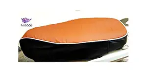 Guance Scooty Seat Cover with Heavy Cushion Tang Color for TVS Jupiter