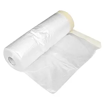 True-Ally Multipurpose Pre Taped Masking/Protection Film Tape roller masker Opening Width- 2.75 Meters (2700 mm) X 15 Meters