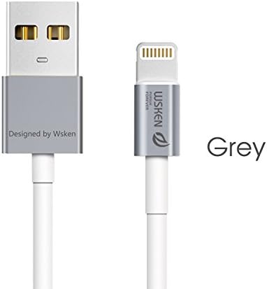 iPhone Cable,Wsken 3.28ft USB iPhone Cable with 8pin Lightning Connector [Apple MFi Certified] Sync Charger Power Cable for iPhone X 8/8plus,7/6/6s,iPad Pro,iPod Touch (Gray)