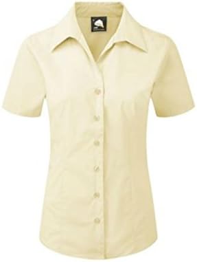 ORN Clothing Ladies Short Sleeve Work Shirt (Sizes 6-30) Formal Office Collar Blouse