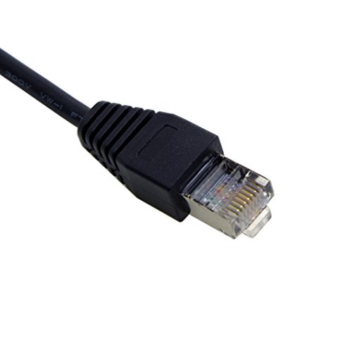 chenyang 30 cm 8P8 C FTP STP UTP Cat 5e Stecker auf Buchse LAN Ethernet Netzwerk Verlängerung Kabel mit Panel Mount Löcher - 3