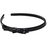 SG Paris Damen Haarreif mit Schleife Stoff Schwarz