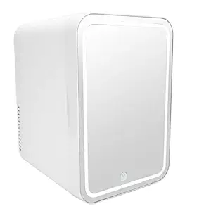 Cosmetics Refrigerator, Mini 8L Portable Two Floors Constant Temperature System Car Refrigerator, for Car Home