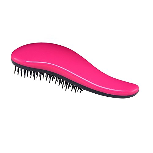 Almondcy Detangling Brush Set (Pink & Black) - Effective Detangler Hair Brush for Women, Girls, Men and Boys-Use as Comb or Hair Brush-Use in Thin, Thick, Curly,Straight, Wet, Dry Hair (pink)