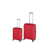 4 ruedas dobles giratorias. Juego de 2 Maletas U-Myto Gladiator de 36-70 litros (Rojo)