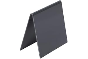 INTERFACE-PLV Chevalet de table en PVC noir de dimensions 10 x 10 cm - Lot de 5