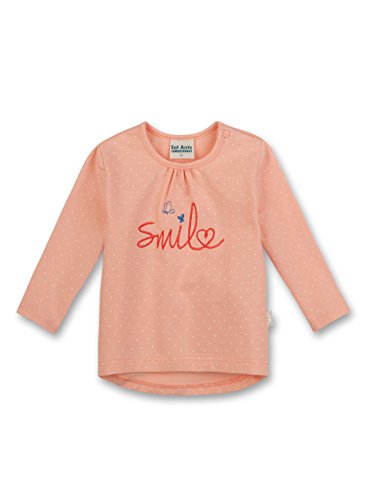 Sanetta Baby Girls 113442 Sweatshirt, Pink (apricot Blush 2147), 86
