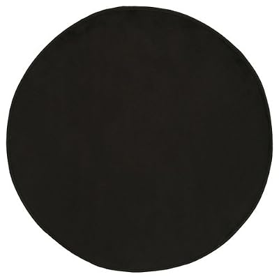 Atmosphera Tapis rond Velours - Diam. 90 cm. - Noir