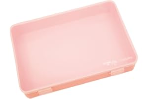 Craftelier - Pudełko organizacyjne do scrapbookingu i materiałów rzemieślniczych z przezroczystą pokrywą | Możliwość układania w stosy z równymi pudełkami | Rozmiar 26,5 cm x 17,8 cm x 4,2 cm - Kolor