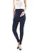YESET Maternity Leggings Thermo Fleece Interior Long Trousers Pants Cotton Maternity Leggings - Dark Blue, M