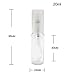 6pcs 10ml/20ml/30ml Portable Refillable Empty Plastic Clear Bottles Jars with Transparent Pump Tops for Makeup Cosmetic Bath Shower Toiletries Liquid Containers Leak Proof Portable Travel Accessories (20ml)