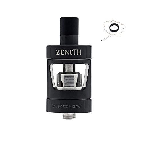 Innokin Zenith MTL Tank 2ml Zenith Atomizer Mouth to Lung Vaping Tank with 0.8ohm/1.6ohm Coi E-cig Huge Vapor Atomizer - Black