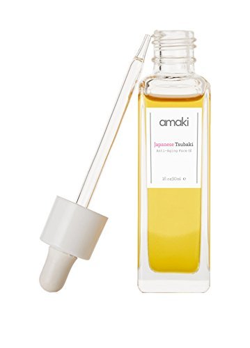 AMAKI SKINCARE Japanese Tsubaki Anti Aging Face Oil Blend Of Camellia Japonica, Rice Bran,Chamomile, Neroli And Lavender Essential Oil