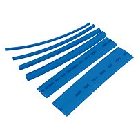 Schrumpfschlauchsortiment, 100 teilig, Farbe: Blau - 2