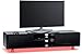Price comparison product image Centurion Supports CAPRI Gloss Black with Black Sides Beam-Thru Remote Friendly 32”-65” Flat Screen TV Cabinet with LED Lights