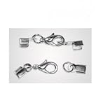  Kettenverschluß Karabinerhaken 4er Set silber